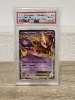 Pokemon Mewtwo EX 54/99 Celebrations 25th Anniversary PSA 10 - Image 1