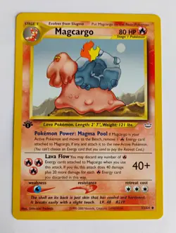 Magcargo 1st Edition Neo Revelation 33/64 WOTC Vintage Pokemon NM - Image 1