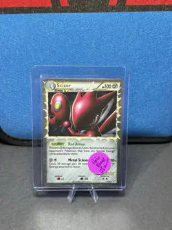 Scizor Pokemon Heartgold & Soulsilver Undaunted 84/90 *MINT Swirl and Holo Bleed - Image 1