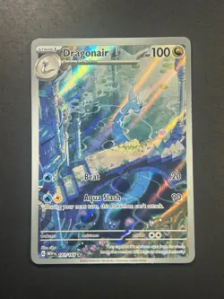Dragonair 2023 Scarlet & Violet 151 #181/165 Illustration Rare Pokemon - Image 1