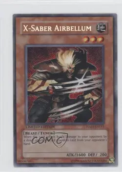 X-Saber Airbellum Limited Edition YuGiOh Hidden Arsenal 1 #HA01-EN011 2009 - Image 1