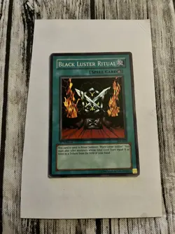 Yugioh Black Luster Soldier SYE-024 & Ritual SYE-025 Ultra Rare 1st Edition MP - Image 4