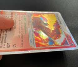 Pokemon Card Charizard ex Holo 105/112 EX RossoFuoco e VerdeFoglia ITA played - Image 3