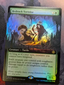 Bedrock Tortoise - LCI - 0378 - MTG - TCG Card EXTENDED FOIL - Image 1