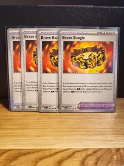 [4x Playset] Brave Bangle 080/086 WHT: White Flare English Pokemon Card NM - Image 1