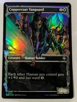 Coppercoat Vanguard (Showcase) March of the Machine: The Aftermath Foil - MTG - Image 1