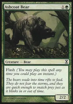 Ashcoat Bear - Medium Play MTG Time Spiral - Image 1