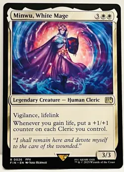 Minwu, White Mage - #26-MTG-FINAL FANTASY-Regular-NM - Image 1