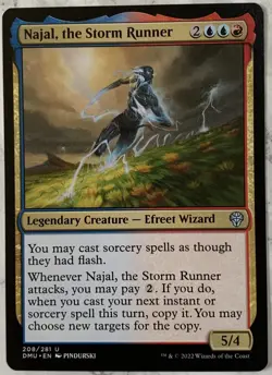 Najal, the Storm Runner #208 Legendary Creature MTG Magic Card - Image 1