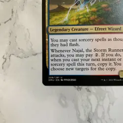 Najal, the Storm Runner #208 Legendary Creature MTG Magic Card - Image 3