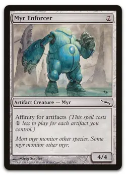 Myr Enforcer #211 (LP) Mirrodin MRD Magic MTG - Image 1