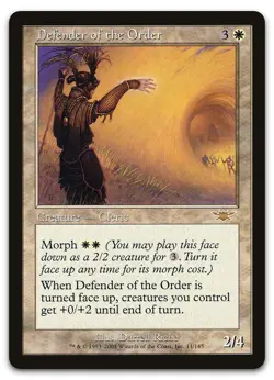 Defender of the Order #11 (LP) Legions LGN Magic MTG - Image 1
