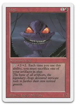 Atog (LP) Revised Edition 3ED Magic MTG - Image 1