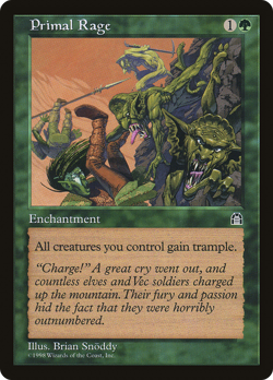Primal Rage (HP) Stronghold STH Magic MTG - Image 1