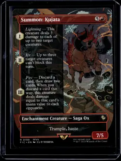 MTG: FINAL FANTASY #199 Summon: Kujata (Borderless) - Image 1