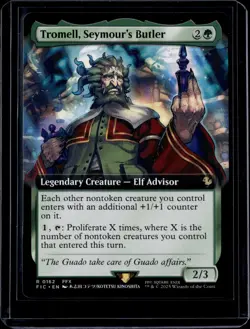 MTG: FINAL FANTASY #162 Tromell, Seymour's Butler (Extended Art) - Image 1