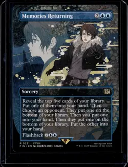 MTG: FINAL FANTASY #331 Memories Returning (Borderless) - Image 1