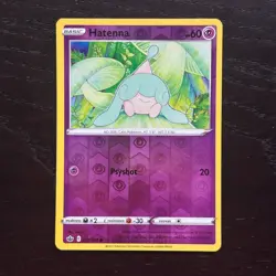 Hatenna 071/198 Pokemon Chilling Reign Sword & Shield Reverse Holo Common NM - Image 1