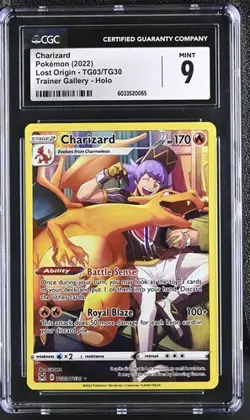 CGC 9 CHARIZARD TG03 LOST ORIGIN TRAINER GALLERY POKEMON - Image 1