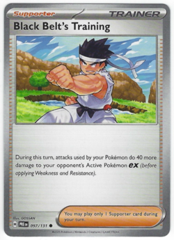 Black Belt's Training #097/131 SV: Prismatic Evolutions Common - Pokemon - Image 1