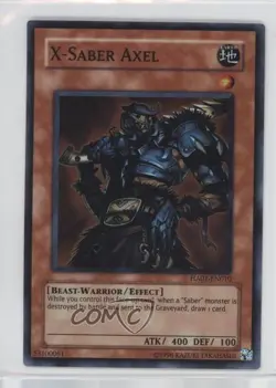 X-Saber Axel Unlimited YuGiOh Hidden Arsenal 1 #HA01-EN010 2009 - Image 1