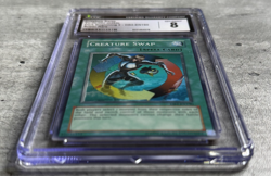 Yugioh Card Creature Swap Super R CGC 8 NM/Mt, Dark Beginning 2 DB2-EN190, 2005 - Image 3