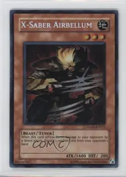 X-Saber Airbellum Unlimited YuGiOh Hidden Arsenal 1 #HA01-EN011 2009 - Image 1