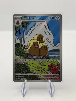 Pokemon TCG Alolan Dugtrio Illustration Rare Card 208/191 Surging Sparks - Image 1