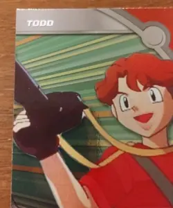 Todd HV3 Topps Series 2 Holo FOIL Blue Label Pokemon Card TV Animation Edition - Image 2