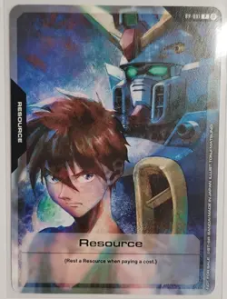 Gundam Card Game Resource Promo Heero Yuy RP-001 English Non Foil SDCC AX - Image 1