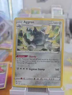 Pokemon Aggron Holo Rare Darkness Ablaze Card 123/189 NM/M Condition - Image 1