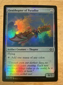 MTG 1x FOIL Ornithopter of Paradise Modern Horizons 2 Magic the Gathering x1 NM - Image 1