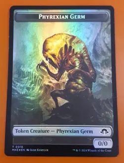 1x Phyrexian Germ & Thopter (0013) | FOIL TOKEN | Modern Horizons 3 | MTG Magic - Image 1