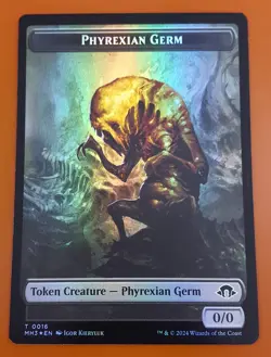 1x Phyrexian Germ & Tamiyo, Seasoned Scholar | FOIL TOKEN | MH3 | MTG Magic - Image 1