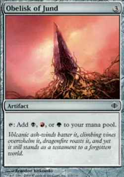 Obelisk of Jund - Medium Play MTG Shards of Alara - Image 1