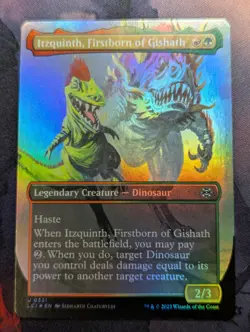 Itzquinth, Firstborn of Gishath - LCI - 0331 - MTG - TCG Card BORDERLESS FOIL - Image 1