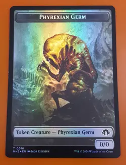 1x Phyrexian Germ & Spirit (0008) | FOIL TOKEN | Modern Horizons 3 | MTG Magic - Image 1