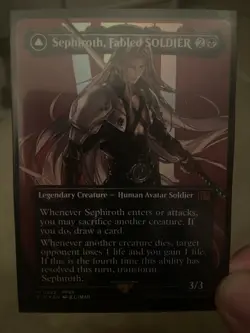 Mint/Near-Mint, English - 1 x MTG Sephiroth, Fabled SOLDIER - Foil - Borderless - Image 1