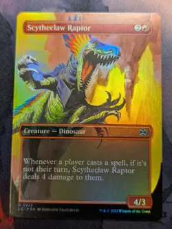 Scytheclaw Raptor - LCI - 0323 - MTG - TCG Card BORDERLESS FOIL - Image 1