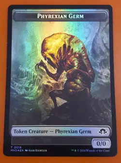 1x Phyrexian Germ & Phyrexian Wurm (0018) | FOIL TOKEN | Modern Horizons 3 | MTG - Image 1