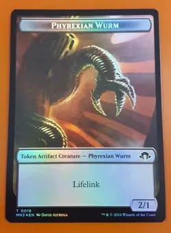 1x Phyrexian Germ & Phyrexian Wurm (0018) | FOIL TOKEN | Modern Horizons 3 | MTG - Image 2
