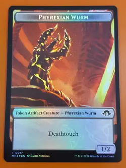 1x Phyrexian Germ & Phyrexian Wurm (0017) | FOIL TOKEN | Modern Horizons 3 | MTG - Image 2