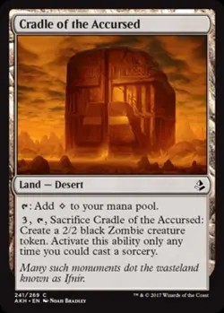 Cradle of the Accursed -Foil Light Play MTG Amonkhet - Image 1