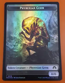 1x Phyrexian Germ & Kraken (0011) | FOIL TOKEN | Modern Horizons 3 | MTG Magic - Image 1