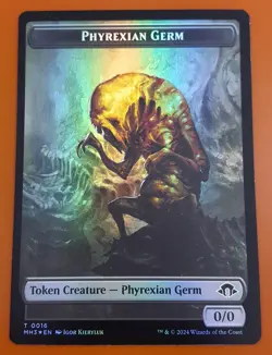 1x Phyrexian Germ & Fox (0006) | FOIL TOKEN | Modern Horizons 3 | MTG Magic - Image 1