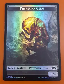 1x Phyrexian Germ & Blood (0022) | FOIL TOKEN | Modern Horizons 3 | MTG Magic - Image 1