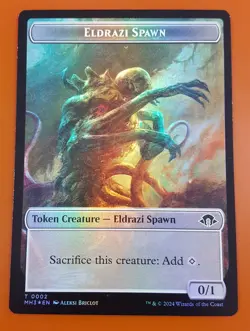 1x Eldrazi Spawn & Whale (0008) | FOIL TOKEN | Modern Horizons 3 | MTG Magic - Image 1