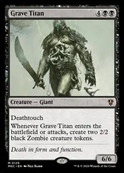 MTG Murders at Karlov Manor Commander - Grave Titan - Image 1