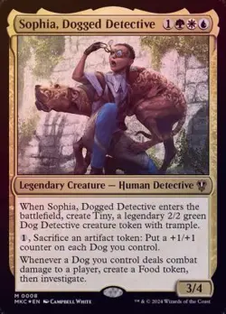 MTG Murders at Karlov Manor Commander - Sophia, Dogged Detective (Foil) - Image 1