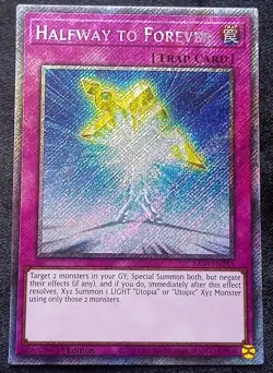 YuGiOh! Halfway to Forever RA04-EN285 Platinum Secret Rare - Near Mint - Image 1